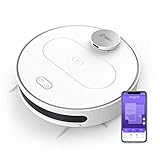 360 S6 Staubsauger Roboter mit Wischenfunktion (APP Steurung, LDS, Wischroboter mit Intelligenter Navigation, 1800Pa Saugleistung, HEPA-Filter, Geeignet für Tierhaare, Teppiche und Hartböden) (Weiß)…