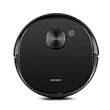 ECOVACS DEEBOT OZMO T8 AIVI Saugroboter mit Wischfunktion (2in1), intelligenter Navigation mit Objekterkennung, Roboterstaubsauger für Böden (App Steuerung), Alexa, schwarz