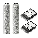 Supremery 2x Ersatzfilter 2x Bürstenrolle kompatibel mit Tineco FLOOR ONE S3 und iFloor 3 - Hepa Filter Rolle Bürste Ersatzrolle Ersatzbürste Zubehör Set