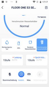 App-Waschsauger-Test-Tineco-Floor-One-S3-Stummschaltung
