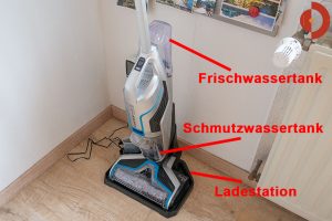 Bissell-CrossWave-Cordless-Test-Vergleich-Laden-Wasserbehaelter