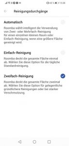 App-iRobot-Roomba-i7-Plus-Einstellungen-Reinigungsdurchgaenge