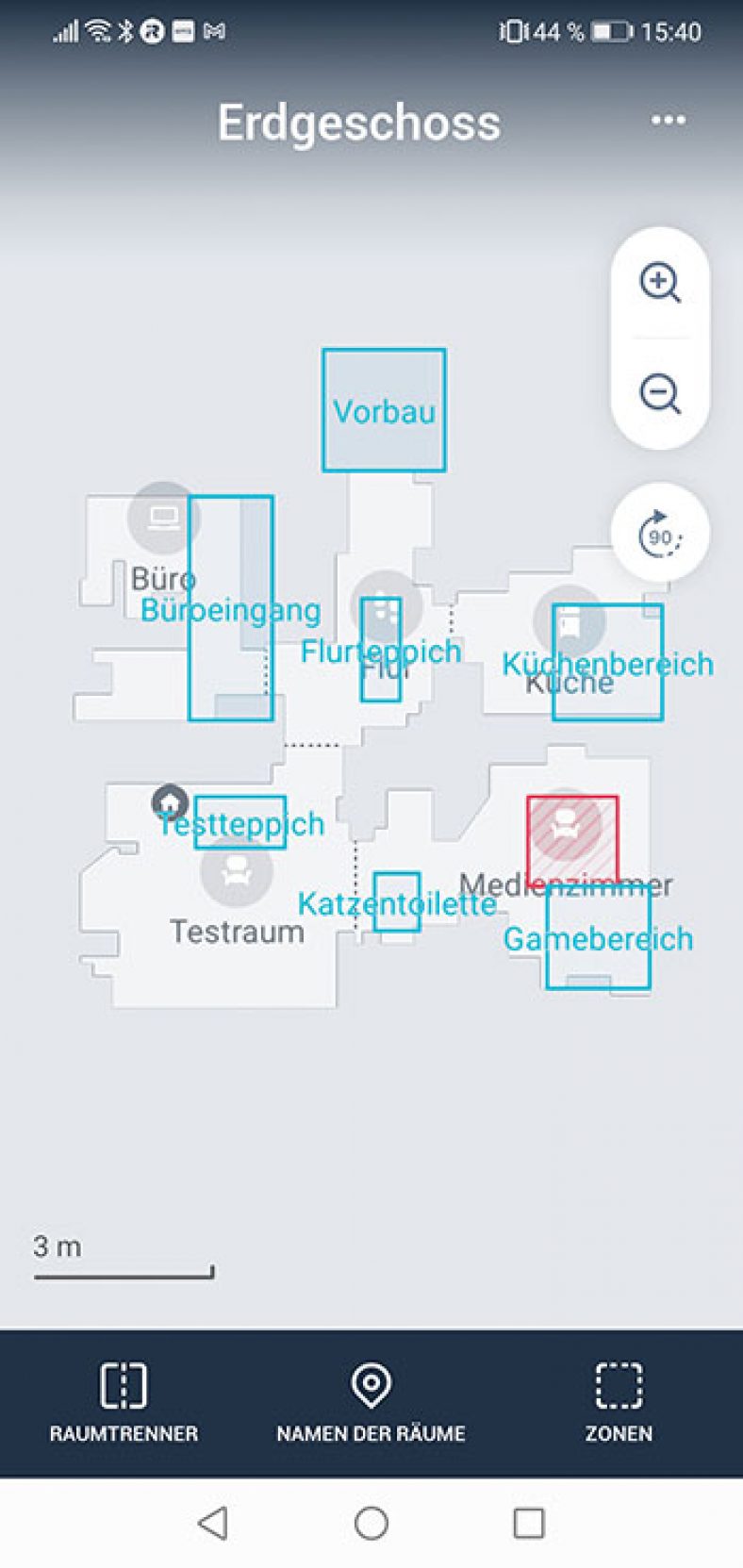 App-iRobot-Roomba-i7-Plus-Karten-Raumaufteilung-Zonen - Akku- und